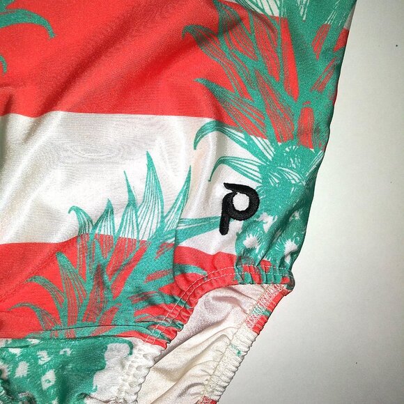 Plum Practicewear Gymnastics Leotard pineapple Orange white Child Large CL - Picture 2 of 5